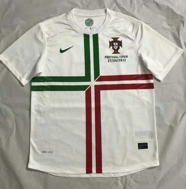 2012 Portugal Retro Away Mens Soccer Jersey Replica 